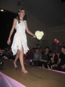 Lila coming down the runway!